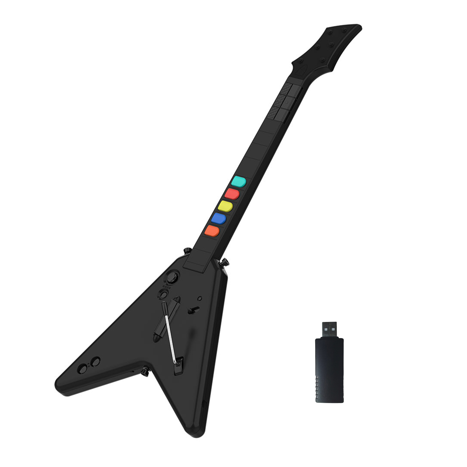 Gaming Console Best - Doyo-ワイヤレスギターヒーローコントローラー,PC, PS4互換クローン,ロックバンドゲーム,リモコン,コンソール,2.4g