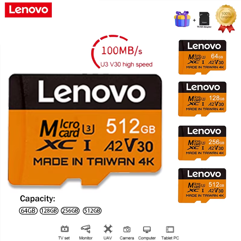 Gaming Console Lenovo - レノボ セキュア 512GB SDカード マイクロTF SDメモリーカード