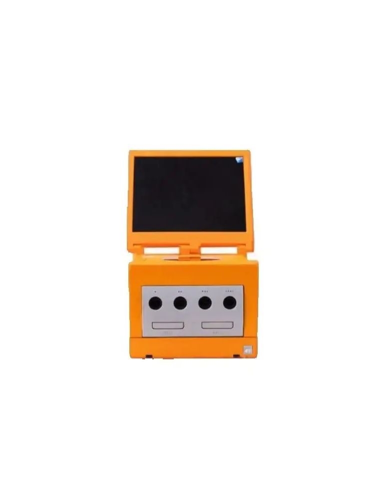 Gaming Console Vintage - 8インチモニター ゲームキューブ用3Dプリント レトロアーケードゲームコンソール ポータブルディスプレイ ミニモニター ステレオ付き