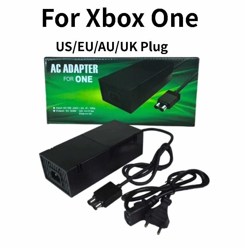 Gaming Console For Tv Xbox - Xbox One用充電器 コンソール電源 US/EU/AU/UKプラグ ACアダプター 電源コード付き