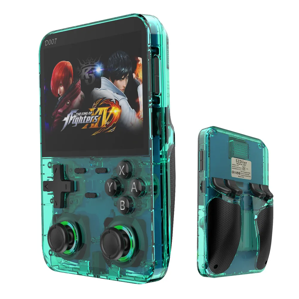 Gaming Console With Games - D007 ポータブルビデオゲームコンソール 3.5 インチ IPS スクリーンハンドヘルドゲームプレーヤーオープンソースシステム