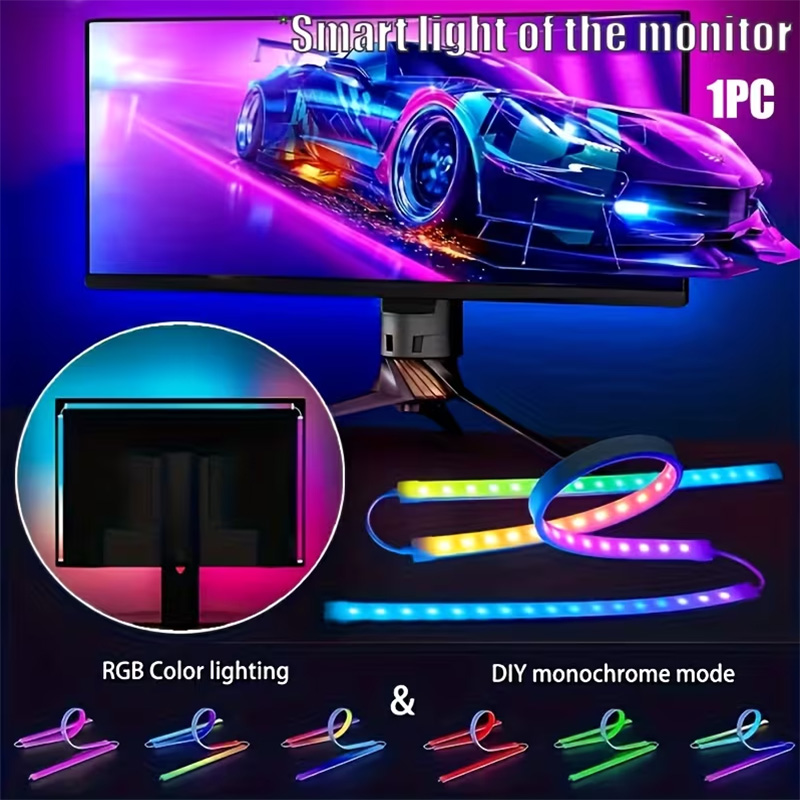 Led Gaming Light Strip - RGB ゲーミングライト ストリップ モニター バックライト LED