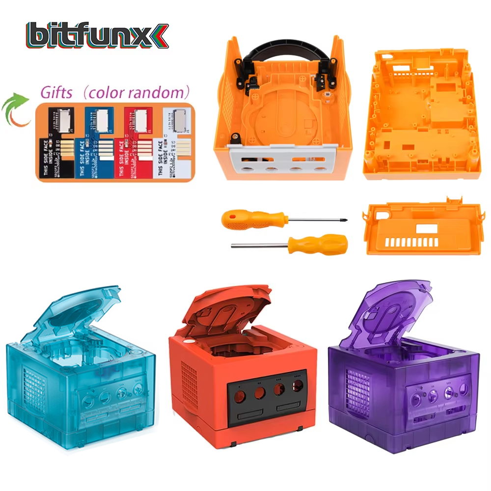 Gaming Console Vintage - Bitfunx 交換ケース任天堂ゲームキューブシェルハウジングシェルケース NGC レトロビデオゲームコンソール DOL-101/DOL-001