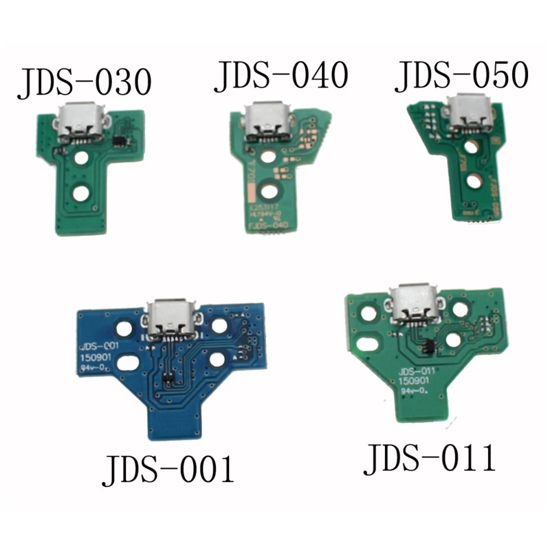 Gaming Console With Tv - PS4,コントローラー,修理部品,アクセサリー用の交換用USB充電ポートJDS-001 JDS-011 JDS-030 JDS-040 JDS-050