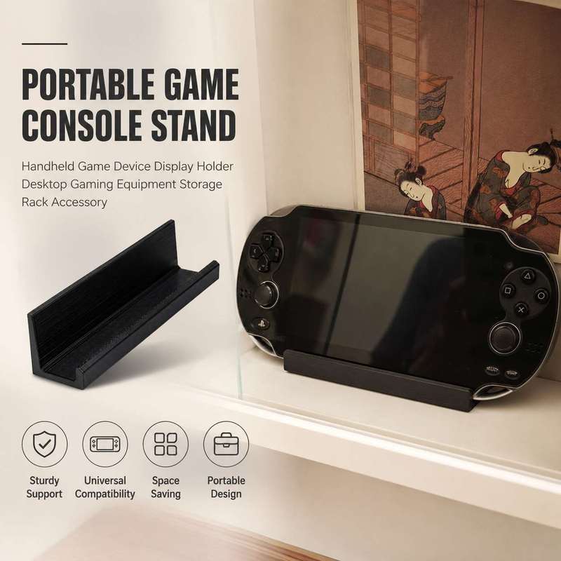 Gaming Console With Games - ポータブルゲームコンソールスタンドハンドヘルドゲームデバイスディスプレイホルダーデスクトップゲーム機器収納ラックアクセサリー