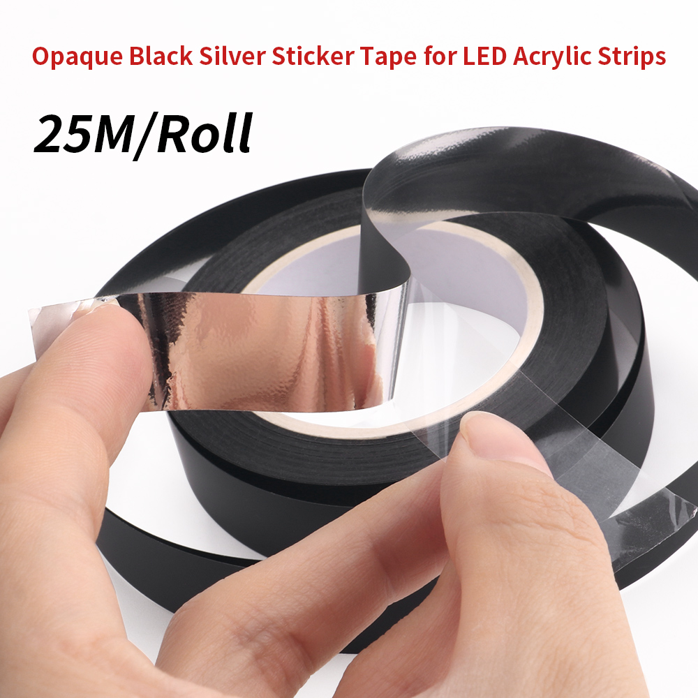 Led Gaming Light Strip - LEDアクリルストリップ,マットブラック,不透明,シルバー,フルカラー,rgbアンビエントライトアクセサリー,ロールあたり25m
