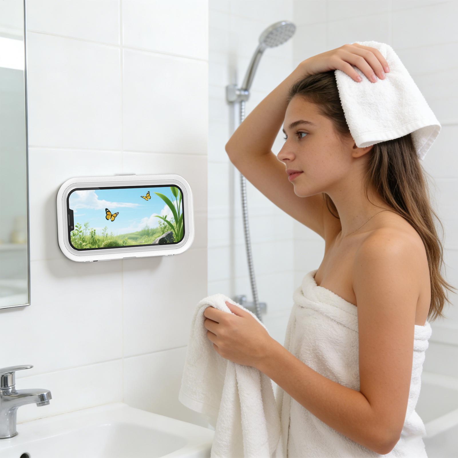 浴室電話ホルダー 360度回転スタンド タッチスクリーン対応 - Controller Stand Holder のレビューと価格