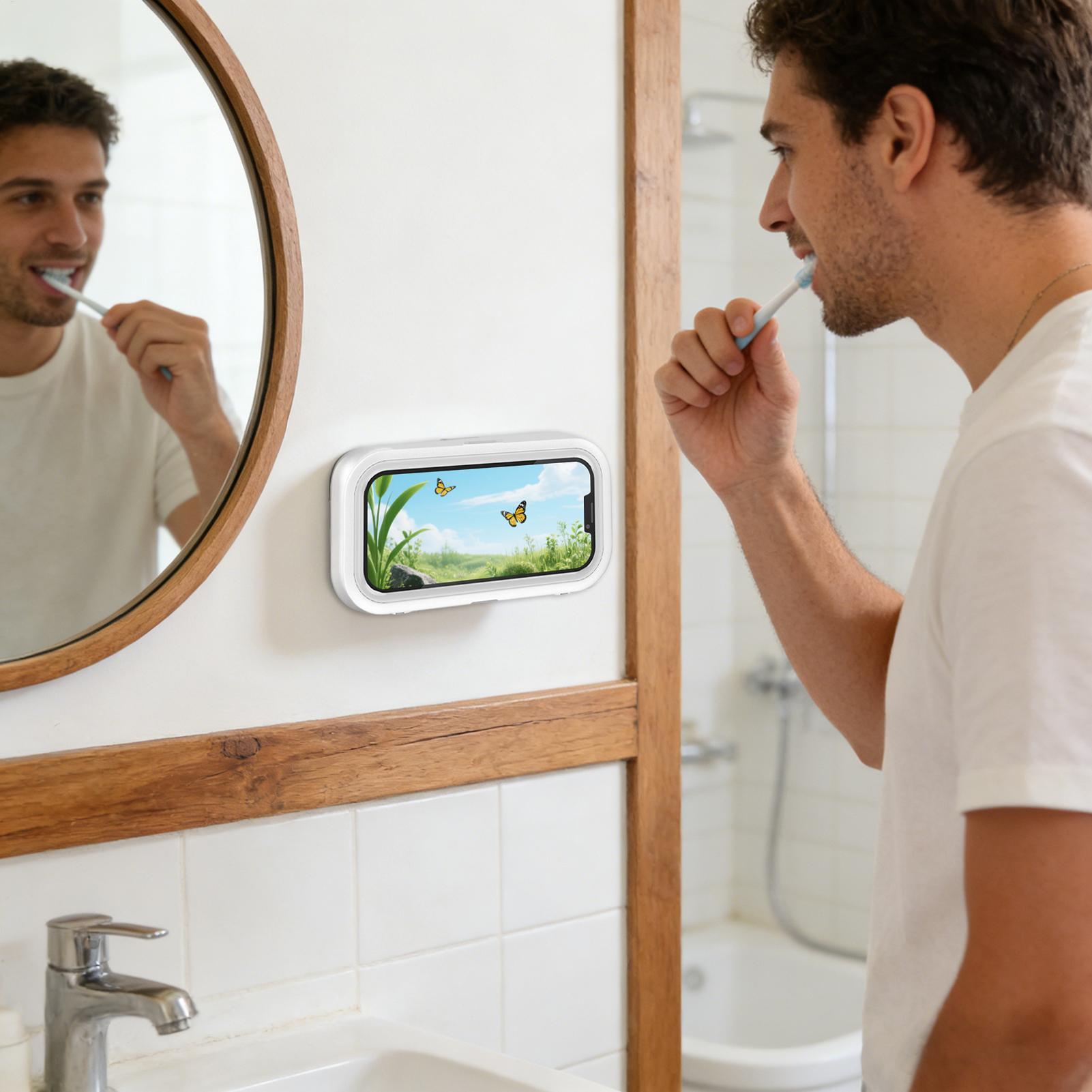 浴室電話ホルダー 360度回転スタンド タッチスクリーン対応 - Controller Stand Holder のレビューと価格