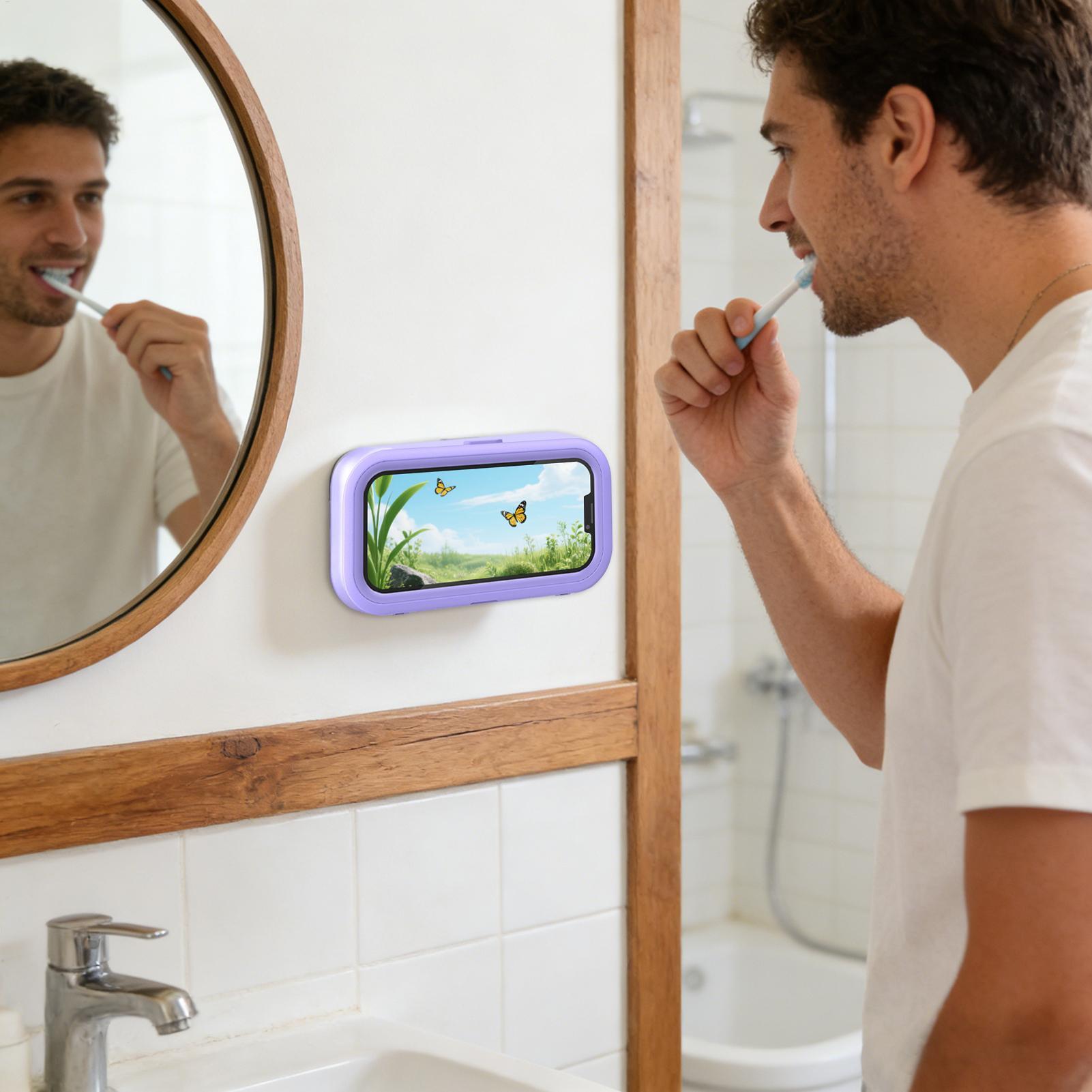 浴室電話ホルダー 360度回転スタンド タッチスクリーン対応 - Controller Stand Holder のレビューと価格