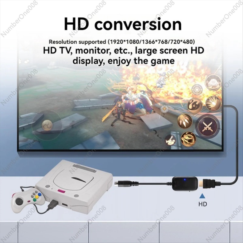 セガサターンゲームコンソール用HDMIコンバーターケーブルH - Gaming Console For Tv のレビューと価格