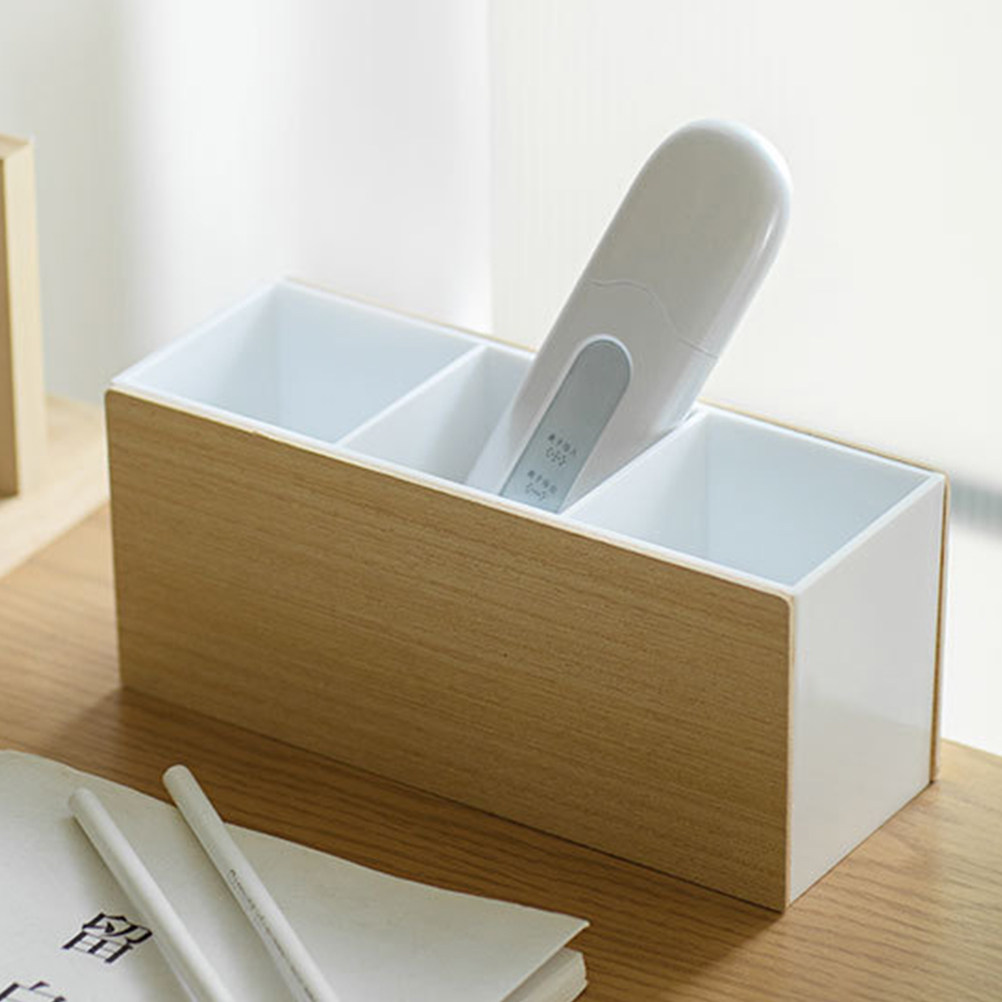 木製卓上収納オーガナイザー マルチグリッドデスクトップペンホ - Controller Stand Holder のレビューと価格
