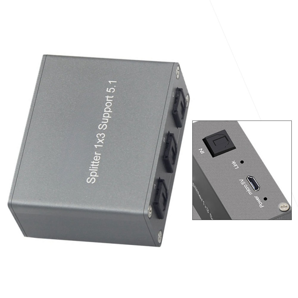 1 個デジタルオーディオスプリッター 1x3 SPDIF 光 - Gaming Console For Tv Xbox のレビューと価格