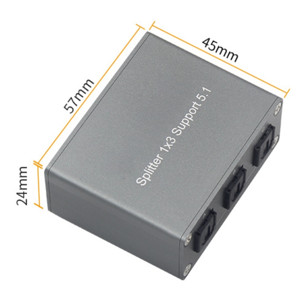 1 個デジタルオーディオスプリッター 1x3 SPDIF 光 - Gaming Console For Tv Xbox のレビューと価格