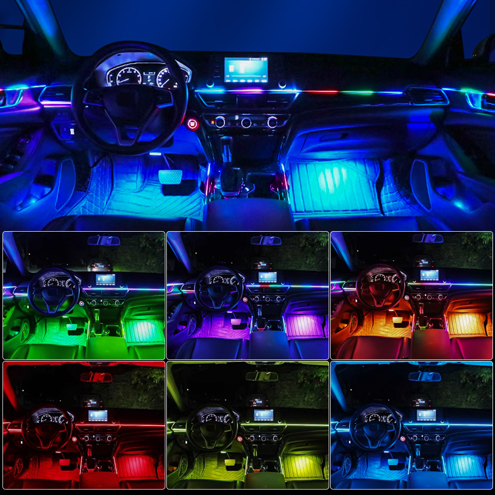 6/10/14/18インチ 1台用 車内雰囲気ライト LED - Led Gaming Light Strip のレビューと価格