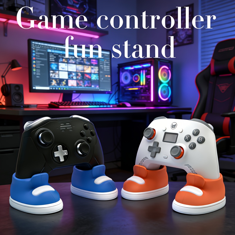 2個入りゲームコントローラーファンスタンド - カラフルな靴 - Controller Stand Holder のレビューと価格