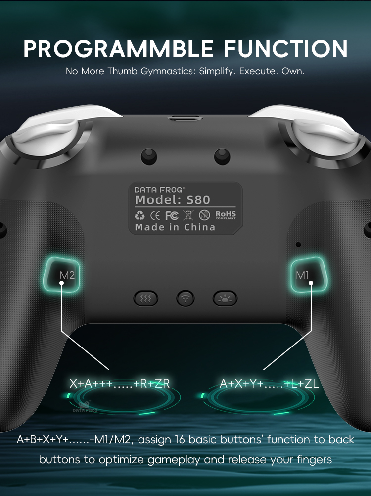 DATA FROG 2個パック ワイヤレスプロコントローラー - Gaming Console For Android Tv のレビューと価格