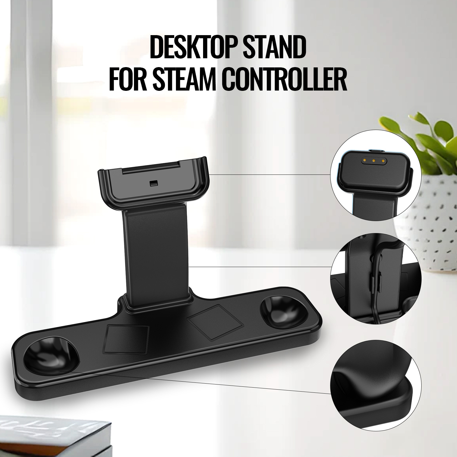 新しいマグネティック充電ドック＆デスクトップスタンド（Ste - Controller Charging Dock のレビューと価格