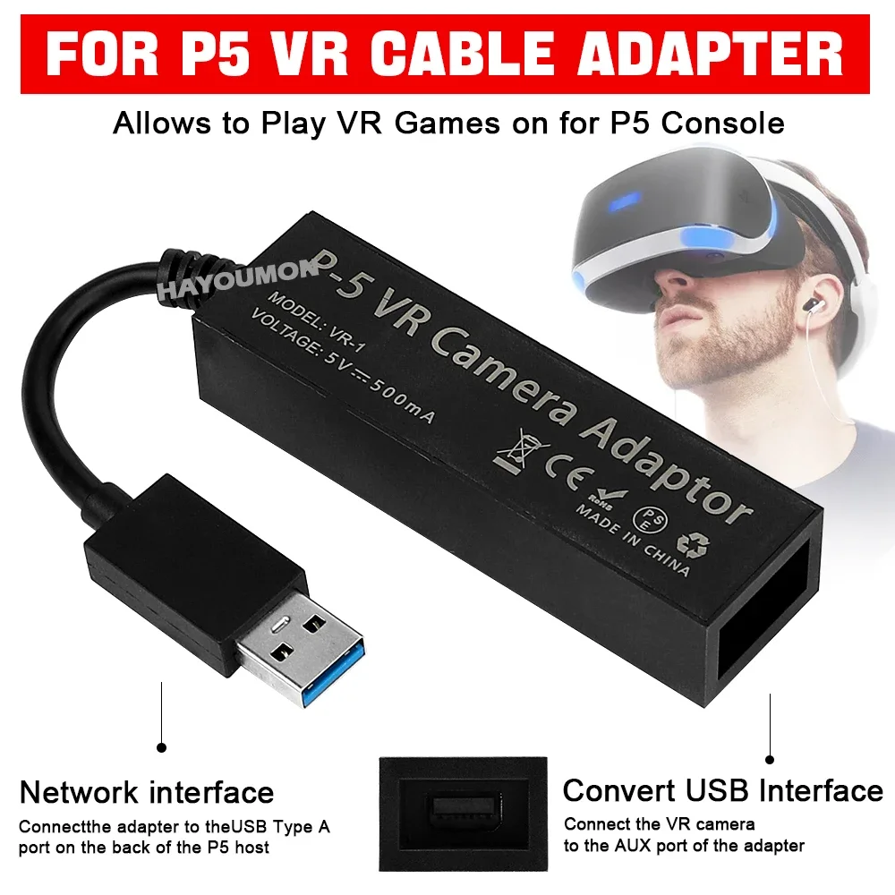 PS5 VRケーブルアダプター、PS5コンソール用USB 3 - Gaming Console Mini のレビューと価格
