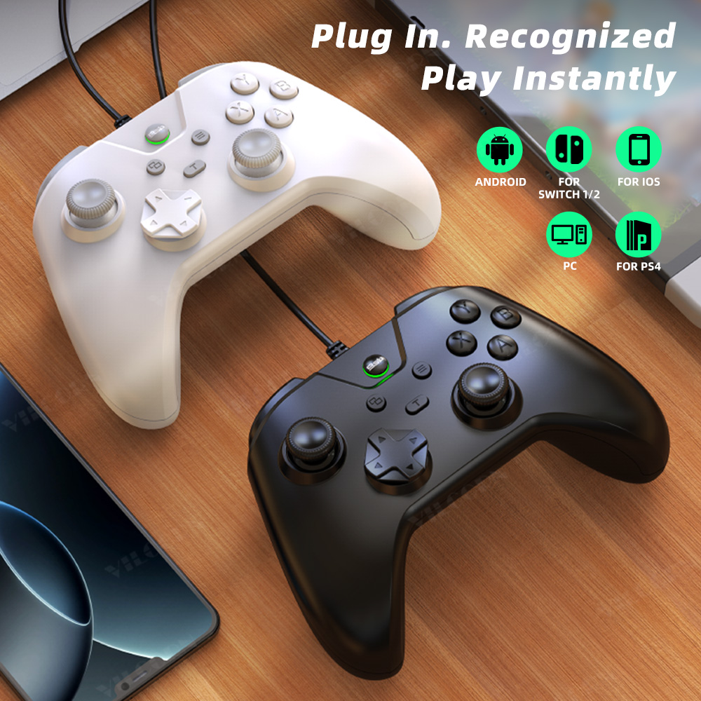 VILCORN 有線ゲーミングコントローラー PCゲームパッ - Gaming Console Best のレビューと価格