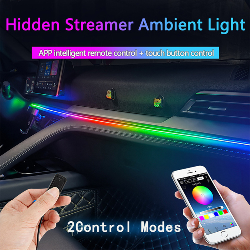 アクリルLEDアンビエントライトストリップ,車,RGBインテ - Led Gaming Light Strip のレビューと価格