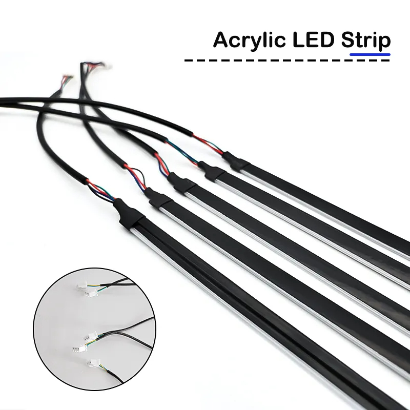 アクリルLEDアンビエントライトストリップ,車,RGBインテ - Led Gaming Light Strip のレビューと価格