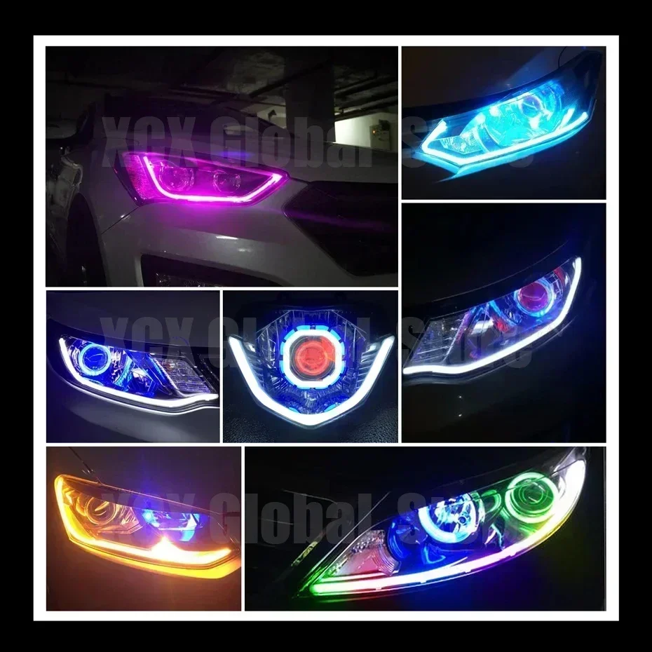 車のヘッドライト装飾ライト,アプリケーション制御付きの柔軟な - Led Gaming Light Strip のレビューと価格