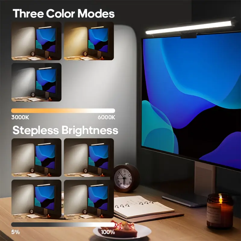 USB LEDデスクランプ スクリーンハンギングライト 曲面 - Led Gaming Light Strip のレビューと価格