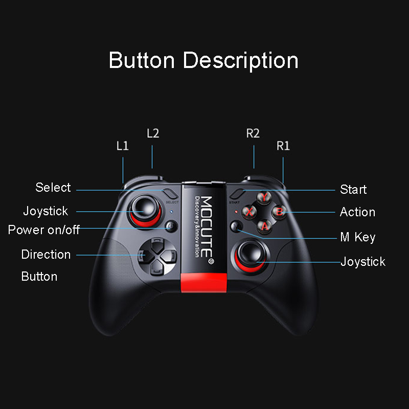 ゲーム用のBluetoothコントローラー,携帯電話用のジョ - Gaming Console For Android Tv のレビューと価格