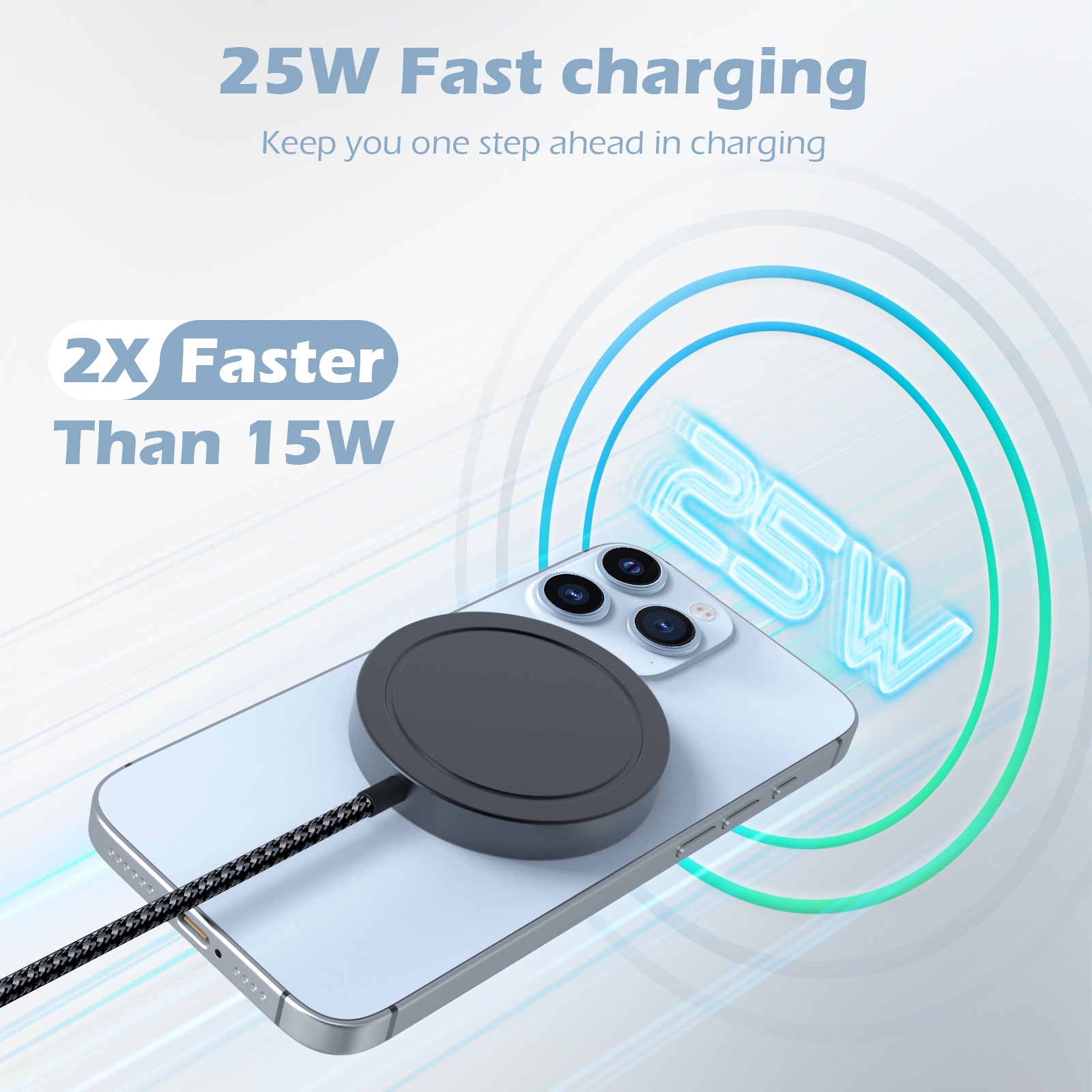 25W マグネティックワイヤレス充電器 iPhone 16  - Controller Charging Dock のレビューと価格