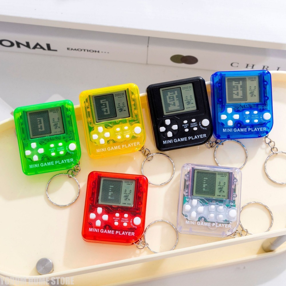 クラシックな懐かしいテトリス携帯ゲーム機キーホルダーチャーム - Gaming Console Mini のレビューと価格