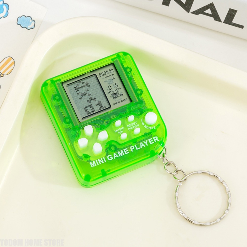 クラシックな懐かしいテトリス携帯ゲーム機キーホルダーチャーム - Gaming Console Mini のレビューと価格