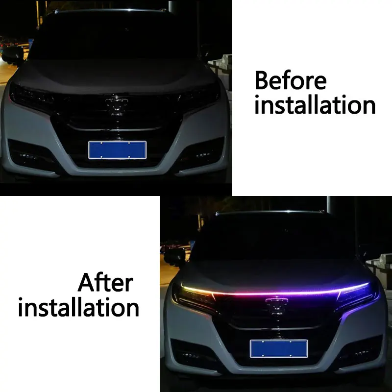 120/150/180cm車用ボンネット装飾ライトAPPリモ - Led Gaming Light Strip のレビューと価格