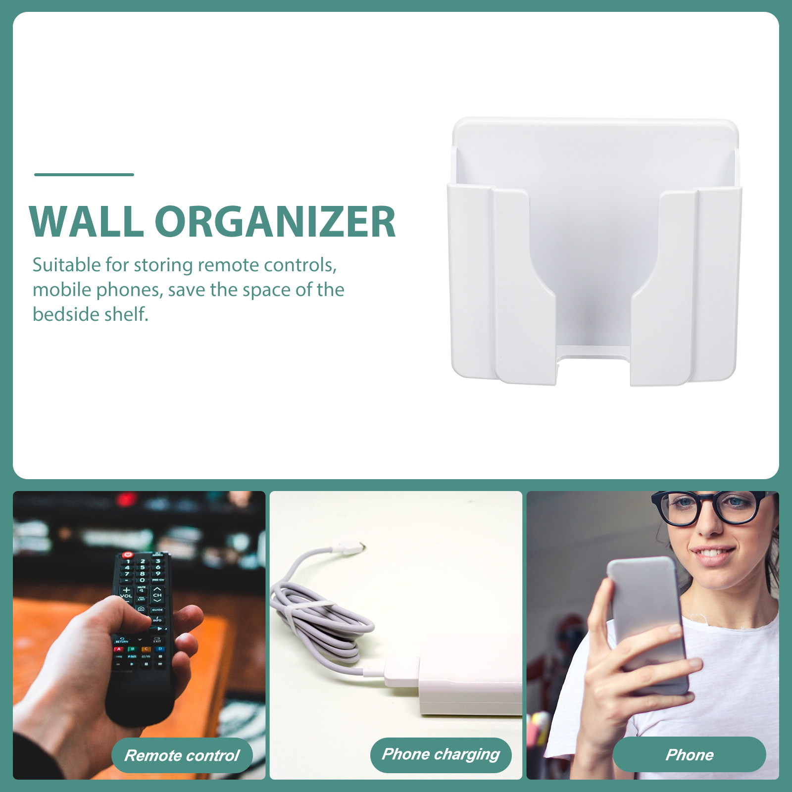 2個入り、壁掛け式携帯電話ホルダー、ABS製、粘着式、シャワ - Controller Stand Holder のレビューと価格
