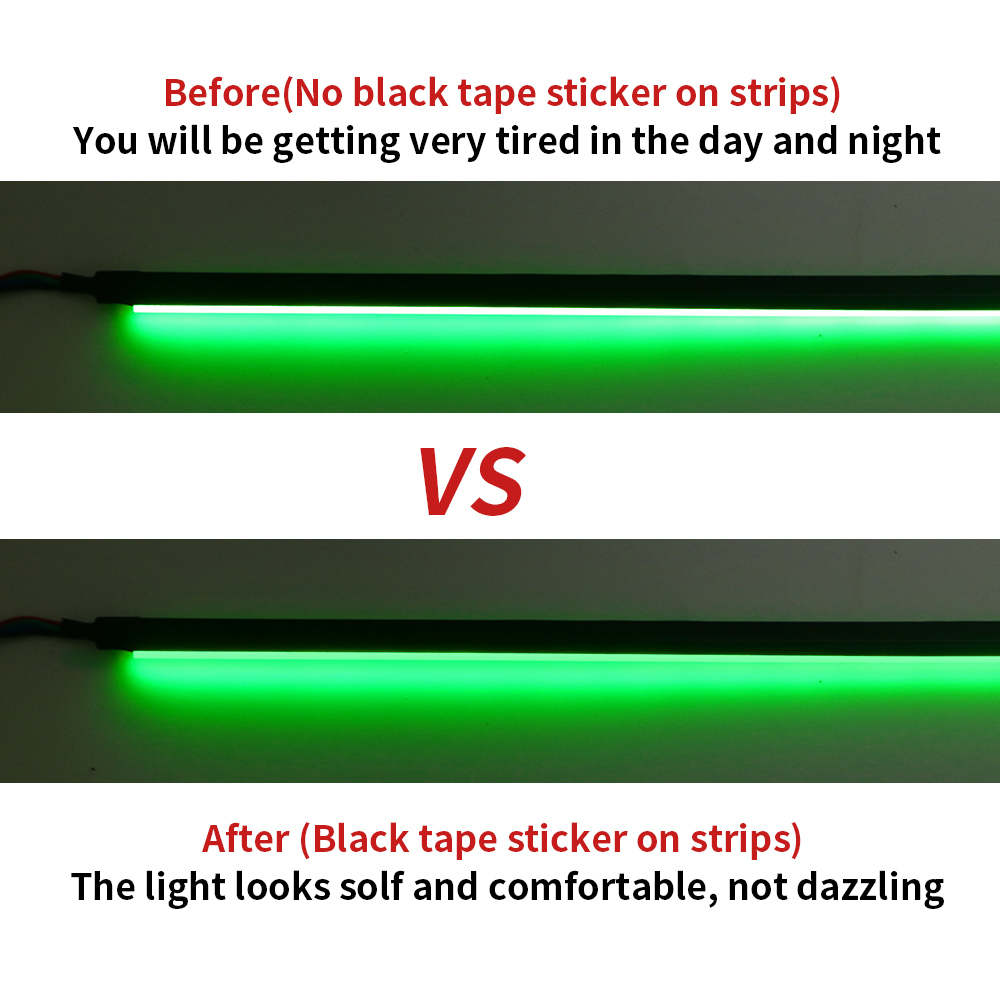 LEDアクリルストリップ,マットブラック,不透明,シルバー, - Led Gaming Light Strip のレビューと価格