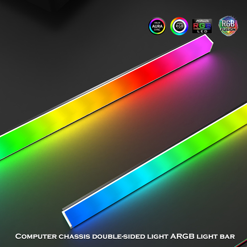 アルミニウムハードライトバーデュアルサイドRGBランプストリ - Led Gaming Light Strip のレビューと価格