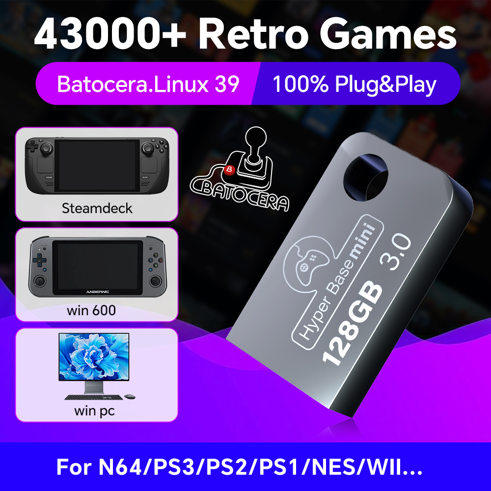 Batocera-Windows 43000用のUSBフラッ - Gaming Console Mini のレビューと価格