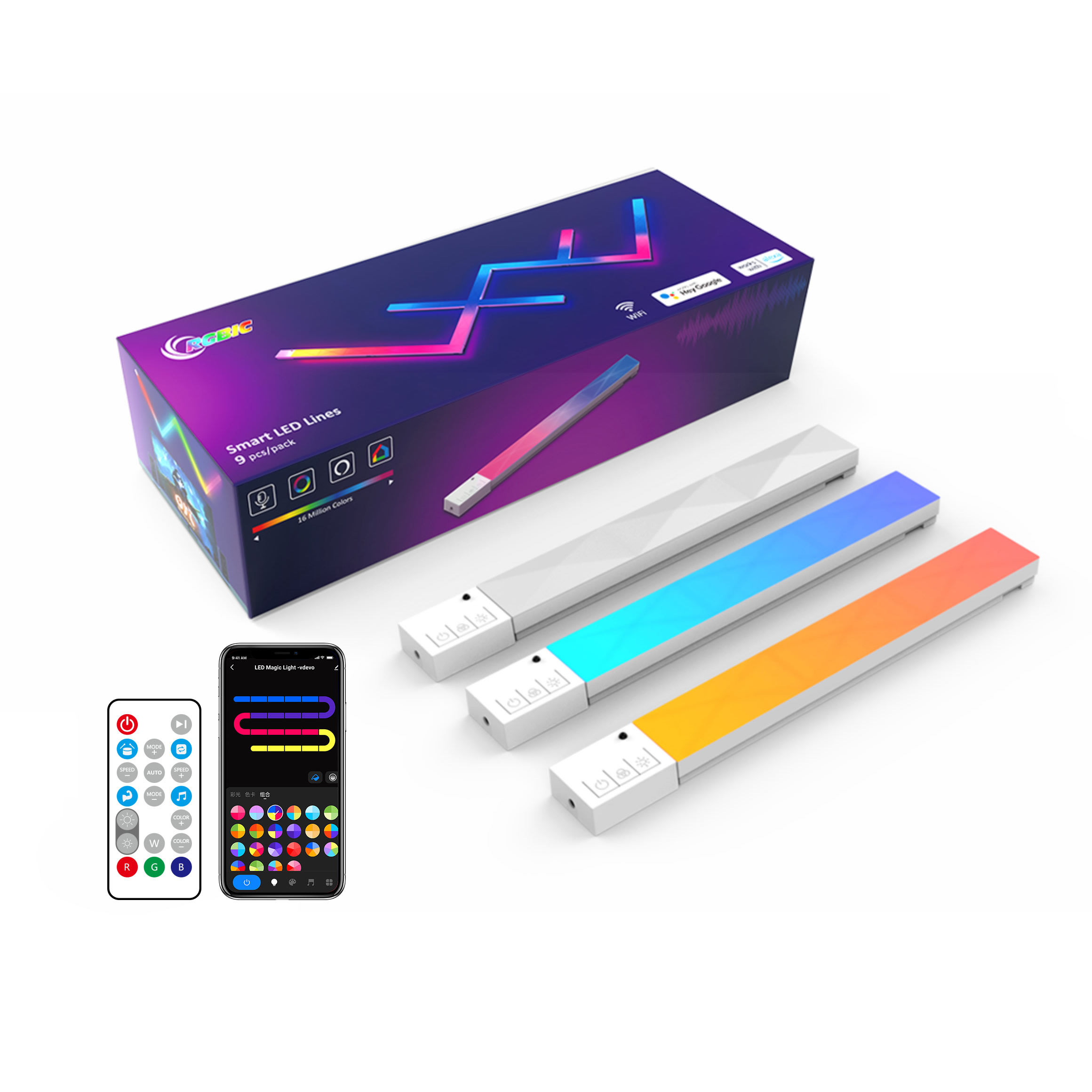 EE1 スプライシングWiFiミュージックLEDストリップD - Led Gaming Light Strip のレビューと価格