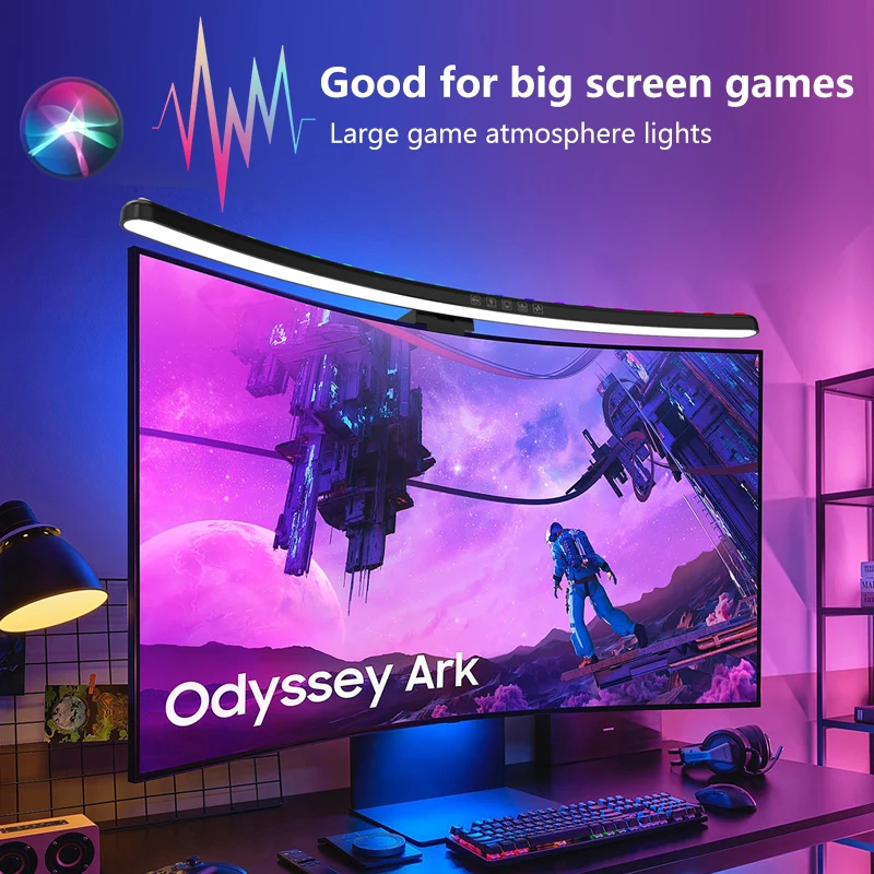 コンピューターモニターライトバーRGB音楽リズムスクリーンハ - Led Gaming Light Strip のレビューと価格